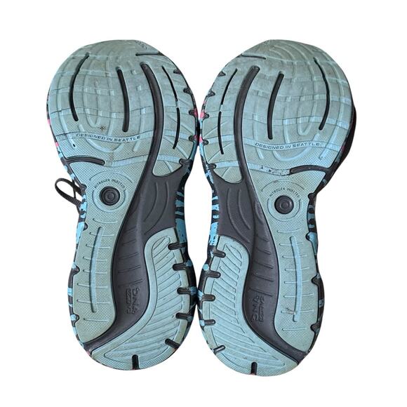 Brooks Glycerin 20 Womens 7 B Blue Running Shoes Cushion Neutral EU 38 Sneakers - Picture 8 of 11